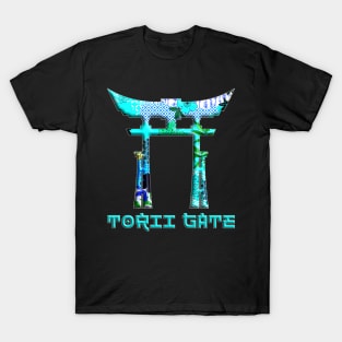 Japan Asian Culture Red Rising Sun Samurai Torii Gate Shinto 42 T-Shirt